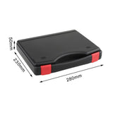 Maxbell Protective Toolbox with Sponge Wear Resistant Lockable for Workplace Outdoor 280mmx320mmx50mm