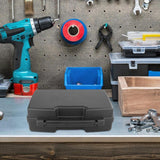 Maxbell Protective Toolbox with Sponge Wear Resistant Lockable for Workplace Outdoor 280mmx320mmx50mm