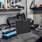 Maxbell Protective Safety Instrument Tool Box with Foam Durable for Workplace Garage 400x350x95MM