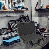 Maxbell Protective Safety Instrument Tool Box with Foam Durable for Workplace Garage 315x220x155MM