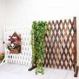 Maxbell 2xExpandable Wood Fence Foldable Garden Screen Panel for Yard Courtyard Home