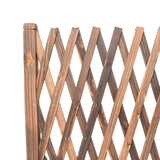 Maxbell 2xExpandable Wood Fence Foldable Garden Screen Panel for Yard Courtyard Home