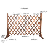 Maxbell 2xExpandable Wood Fence Foldable Garden Screen Panel for Yard Courtyard Home