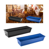 Multipurpose feed Trough Large Capacity Durable for Household Cow Mule Black - Aladdin Shoppers