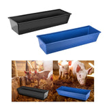 Multipurpose feed Trough Large Capacity Durable for Household Cow Mule Black - Aladdin Shoppers
