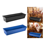 Multipurpose feed Trough Large Capacity Durable for Household Cow Mule Black - Aladdin Shoppers