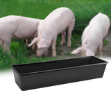 Multipurpose feed Trough Large Capacity Durable for Household Cow Mule Black - Aladdin Shoppers