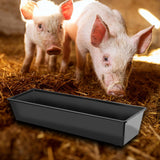 Multipurpose feed Trough Large Capacity Durable for Household Cow Mule Black - Aladdin Shoppers