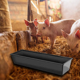 Multipurpose feed Trough Large Capacity Durable for Household Cow Mule Black - Aladdin Shoppers