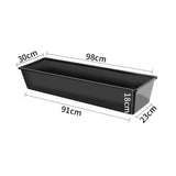 Multipurpose feed Trough Large Capacity Durable for Household Cow Mule Black - Aladdin Shoppers
