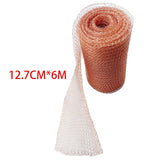 Copper Wire Net Mesh Roll Multi Layer Hole Filler for Distilling Home Garden 12.7cm x 6m