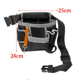 Maxbell Waist Belt Tool Storage Pouch Organizer for Carpenters Multi Purpose Durable Gray