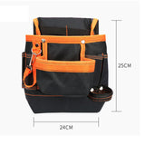 Maxbell Waist Belt Tool Storage Pouch Organizer for Carpenters Multi Purpose Durable Orange