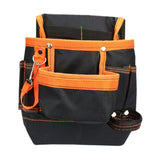 Maxbell Waist Belt Tool Storage Pouch Organizer for Carpenters Multi Purpose Durable Orange
