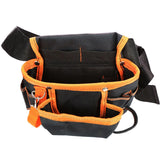 Maxbell Waist Belt Tool Storage Pouch Organizer for Carpenters Multi Purpose Durable Orange