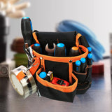 Maxbell Waist Belt Tool Storage Pouch Organizer for Carpenters Multi Purpose Durable Orange