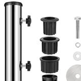 Maxbell Umbrella Base Stand Tube Replacement Parasol Steel for Docks Balcony Outside