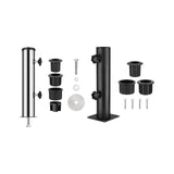 Maxbell Umbrella Base Stand Tube Replacement Parasol Steel for Docks Balcony Outside