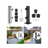 Maxbell Umbrella Base Stand Tube Replacement Parasol Steel for Docks Balcony Outside
