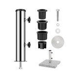 Maxbell Umbrella Base Stand Tube Replacement Parasol Steel for Docks Balcony Outside