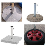 Maxbell Umbrella Base Stand Tube Replacement Parasol Steel for Docks Balcony Outside