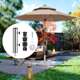Maxbell Umbrella Base Stand Tube Replacement Parasol Steel for Docks Balcony Outside