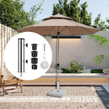 Maxbell Umbrella Base Stand Tube Replacement Parasol Steel for Docks Balcony Outside