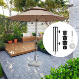 Maxbell Umbrella Base Stand Tube Replacement Parasol Steel for Docks Balcony Outside