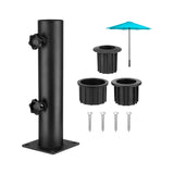 Umbrella Base Stand Tube Replacement Parasol Steel for Docks Balcony Outside