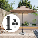 Umbrella Base Stand Tube Replacement Parasol Steel for Docks Balcony Outside