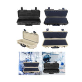 Maxbell Long Toolbox Garage Accessories Mechanical Repairs Durable Small Parts Chest black toolbox