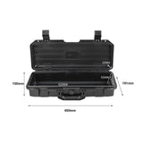 Maxbell Long Toolbox Garage Accessories Mechanical Repairs Durable Small Parts Chest black toolbox