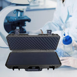 Maxbell Long Toolbox Garage Accessories Mechanical Repairs Durable Small Parts Chest black toolbox+cotton