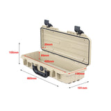 Maxbell Long Toolbox Garage Accessories Mechanical Repairs Durable Small Parts Chest khaki toolbox