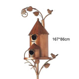 Bird House Creative Garden Decor Birds Houses Decor for Yard Garden Outdoors style A