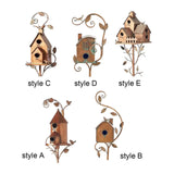 Bird House Creative Garden Decor Birds Houses Decor for Yard Garden Outdoors style A