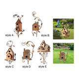 Bird House Creative Garden Decor Birds Houses Decor for Yard Garden Outdoors style A