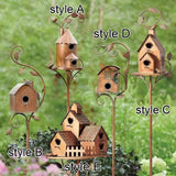 Bird House Creative Garden Decor Birds Houses Decor for Yard Garden Outdoors style A