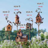 Bird House Creative Garden Decor Birds Houses Decor for Yard Garden Outdoors style A