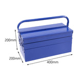 Maxbell Portable Tool Box Durable Strong Lightweight Multipurpose for Plumber Garage Three Layers