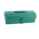 Maxbell Metal Tool Box with Lock Latch Green Tool Organizer for Garage Home Workshop 35cmx11cmx14cm