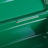 Maxbell Metal Tool Box with Lock Latch Green Tool Organizer for Garage Home Workshop 42cmx12cmx15.5cm