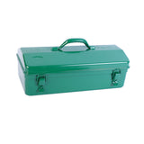 Maxbell Metal Tool Box with Lock Latch Green Tool Organizer for Garage Home Workshop 42cmx15cmx20cm