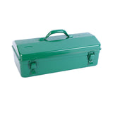 Maxbell Metal Tool Box with Lock Latch Green Tool Organizer for Garage Home Workshop 42cmx15cmx20cm
