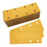 100 Pieces Dustless Hook and Loop Sander Sheet for Stone Leather Woodworking 240 Grits