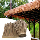 Maxbell 2xPalm Thatch Roll Straw Mats Decorate Straw Roofing Panel for Party Fence Roof