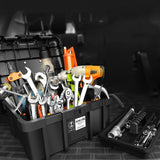 Tool Box Lightweight Strong Hardware Organizer for Warehouse Household Trunk 41cmx32cmx20.5cm