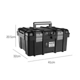 Tool Box Lightweight Strong Hardware Organizer for Warehouse Household Trunk 41cmx32cmx20.5cm