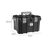 Tool Box Lightweight Strong Hardware Organizer for Warehouse Household Trunk 41cmx32cmx26.5cm