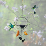 Maxbell Hanging Bird Feeder Flower Shaped Oriole Feeder for Garden, Attracting Birds Style A